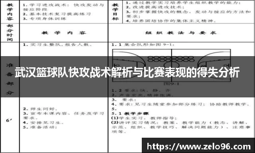 武汉篮球队快攻战术解析与比赛表现的得失分析